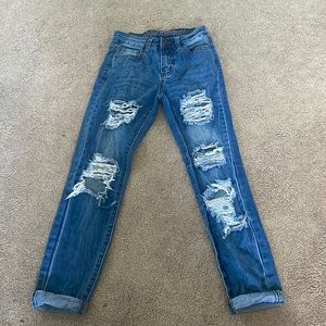 High Rise Ankle Jeans